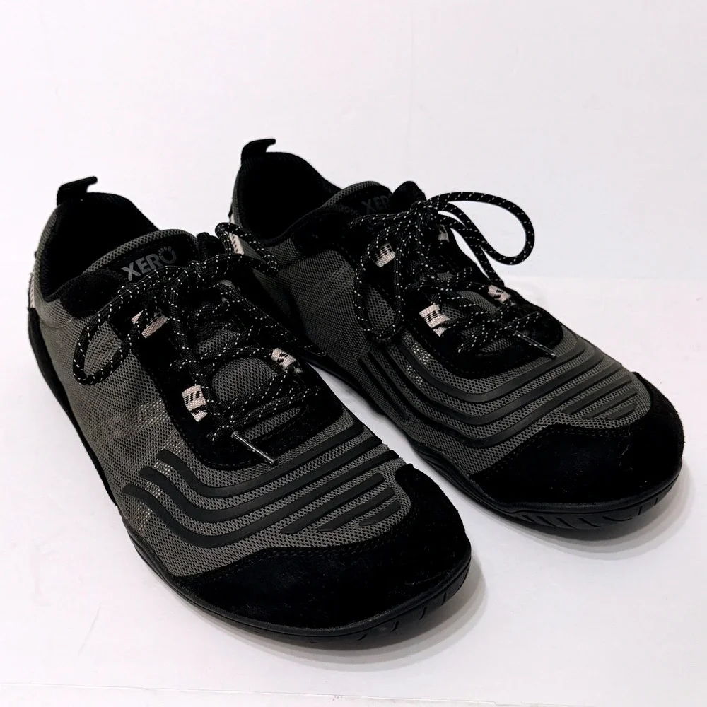 Xero 360 Training Shoes Black Gray Barefoot Minimalist Womens 10.5